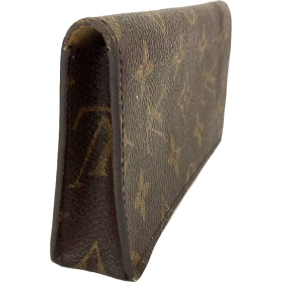 194171X Louis Vuitton Glasses Case Etui Lunettes Simple Brown Monogram - Picture 4 of 9